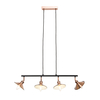 Danica 4 Light Industrial Style Diner Pendant - Antique Copper