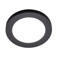Darly 12 Watt LED Flush Ceiling or Wall Light - Satin Black