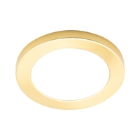 Darly 12 Watt LED Flush Ceiling or Wall Light - Satin Brass