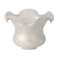 Decorative Opal Glass Shade With Frosted Detail