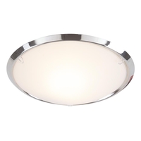 Demy 1 Light Flush Ceiling Light - Chrome