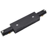 Double Live End for Single Circuit Mains Track in Black