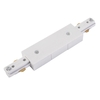 Double Live End for Single Circuit Mains Track in White
