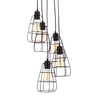 Drax Caged 5 Light Cluster Ceiling Pendant - Bronze