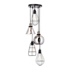 Drax Caged Ceiling Cluster Pendant - Bronze
