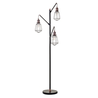 Drax Caged Floor Lamp - Bronze