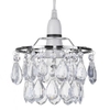 Easy to Fit Crystal Effect Droplet Small Ceiling Shade - Chrome