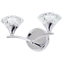 Edvin 2 Light Wall Light - Chrome