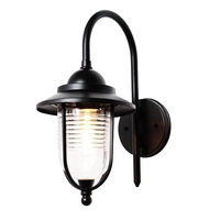 Ellen Outdoor Fishermans Style Wall Light - Black