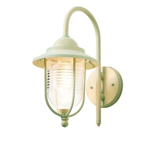 Ellen Outdoor Fishermans Style Wall Light - Mint Green