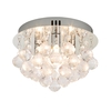 Elsa Flush Droplet Ceiling Light - Chrome
