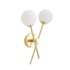 Estelle 2 Light Cross Arm Bathroom Wall Light - Satin Brass
