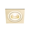 Evra Square Adjustable Recessed Downlighter - Brass