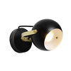 Eyeball 1 Light Adjustable Wall Light - Black