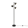Eyeball 3 Light Adjustable Floor Lamp - Black