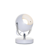 Eyeball Table Lamp - White and Chrome