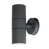 Fibo Outdoor Up & Down Carbon Fibre Wall Light - Anthracite