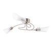 Fiji 3 Light Semi Flush Ceiling Light - Brushed Chrome