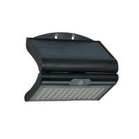 Filip 6 Watt Outdoor Solar LED Flood Light with Sensor - Black