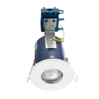 Fixed Fire Rated IP65 Recessed Downlight - White
