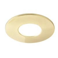 Fixed LED Fire Rated IP65 Recessed Downlight - Satin Brass