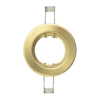 Fixed Recessed GU10 Downlight - Brushed Brass