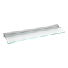 Fleetwood 90cm Illuminated Kitchen LED Glass Shelf - Aluminium