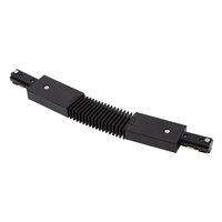 Flexible Single Circuit Track Light Connector - Black