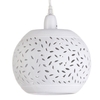 Floral Cut Out Easy to Fit Ceiling Shade - White