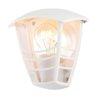 Francis Outdoor 1 Light Die Cast Half Wall Lantern - White