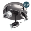 Frank 3 Light Ceiling Spotlight Plate with Free LED