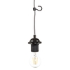 Fresia Plug In Cable Ceiling Pendant Light - Black Nickel