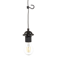 Fresia Plug In Cable Ceiling Pendant Light - Black Nickel