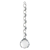 Galaxy Ceiling Spare Crystal 60cm Chrome Large Drop with five beads