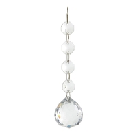 Galaxy Ceiling Spare Crystal 60cm Gold Large Drop with four beads