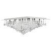 Galaxy Large Rectangular Flush Ceiling Light - Chrome