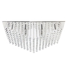 Galaxy Large Rectangular Flush Ceiling Light - Chrome