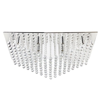 Galaxy Large Rectangular Flush Ceiling Light - Chrome