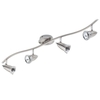 Gemini 4 Light Spotlight Bar - Satin Nickel