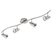 Gemini 4 Light Spotlight Bar - Satin Nickel