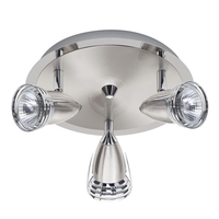 Gemini Ceiling Spotlight Plate - 3 Light - Satin Nickel