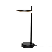Geo LED Ring Table Lamp - Black