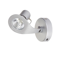 Gino 1 Light Spotlight Wall Light - Aluminium