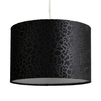 Giraffe Flock Print Easy to Fit Shade - Black