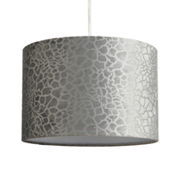 Giraffe Flock Print Easy to Fit Shade - Grey