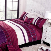 Glamour Double Duvet Set - Plum