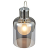 Glass Base Table Lamp - Smoke