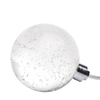 Glass Table Lamp - LED 1 Light Bubble Ball - Chrome