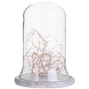 Glass Table Lamp with LED Wire Lights - Bell Jar