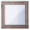 Glitzy Square Mirror with inlaid Crystal Effect Studs - Bronze